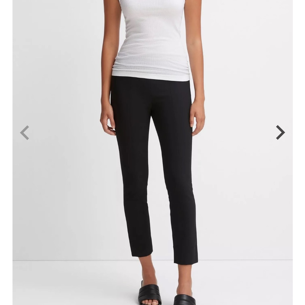 Vince Stitch Front Seam Ponte Legging in Black L